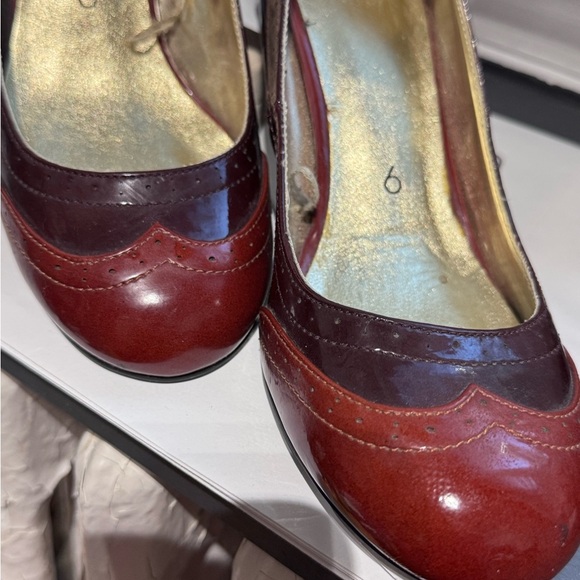 👠 Vintage Joe Fresh Duo Colour Ladies High Heel Shoes - Size 9 - Picture 2 of 16